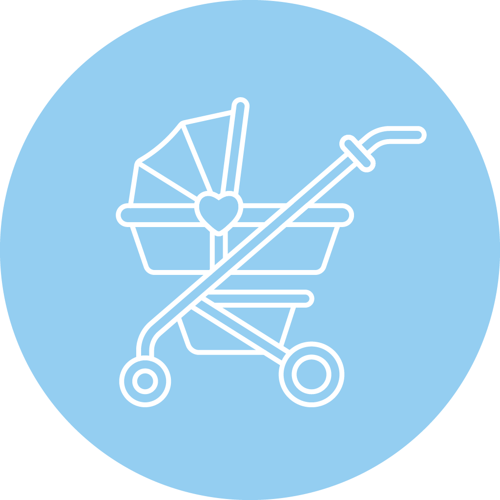 Icon eines Kinderwagens